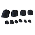 1 Box 120 Pieces Artificial Nails Black False Toenails