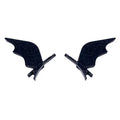 1 Pair Black Devils Wing Hair Clips Gothic Cosplay