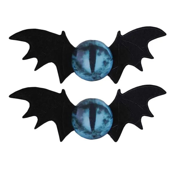 1 Pair Handmade Random Color Monster Eye Devil Wings Clips