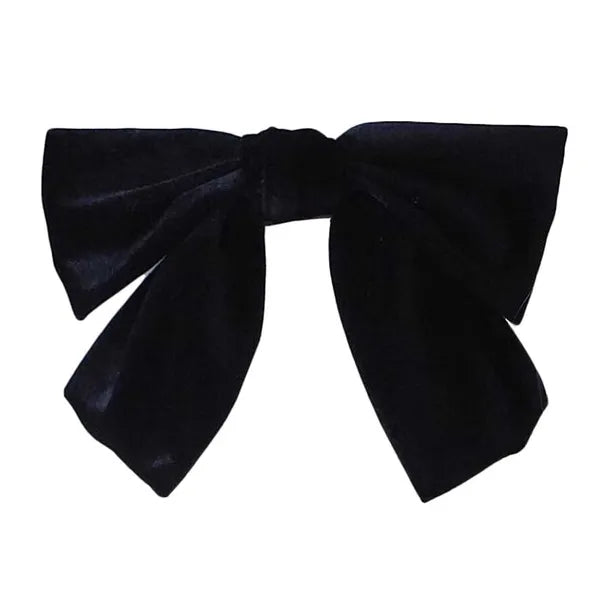 1 Piece Halloween Black Velvet Bowknot Hair Clip Cosplay