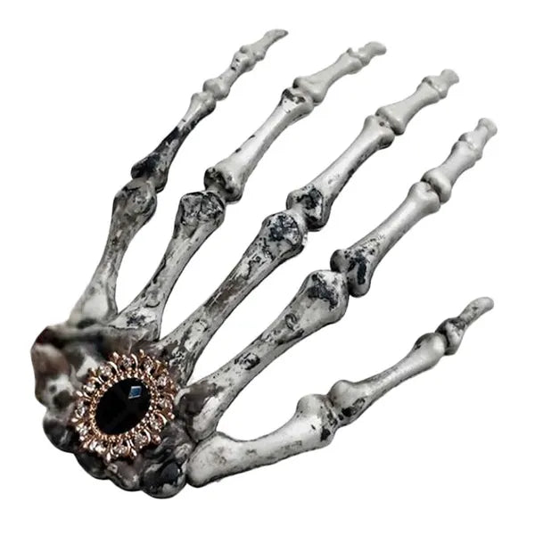 1 Piece Skull Hand Skeleton Hair Clip Gothic