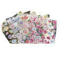 10 Sheets Random Patterned 3D Rose Nail Stickers