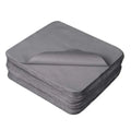 100 Pcs Grey Microfiber Glasses Cloth