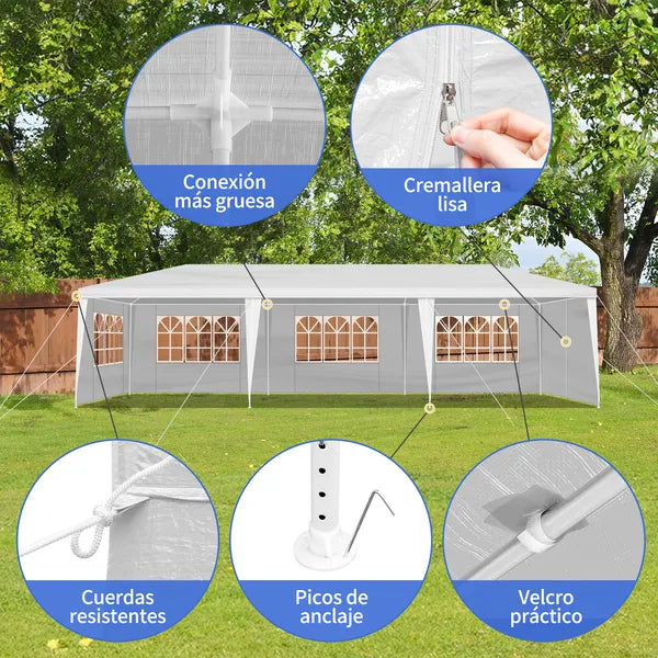 10x30 Outdoor Party Tent with 8 Removable Sidewalls