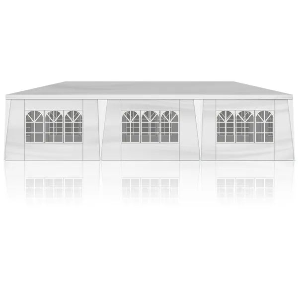 10'x30' Outdoor Party Tent with 8 Removable Sidewalls, Waterproof Canopy Patio Wedding Gazebo, White (self-pickup ONLY)