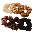 12 Pcs Multicolor Satin Hair Scrunchies Elastic Hair Band