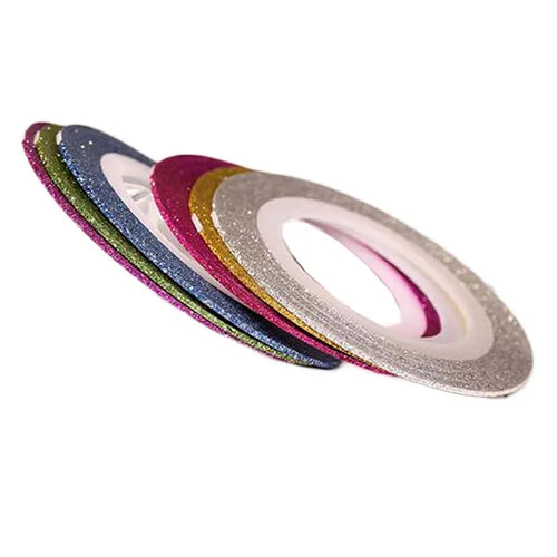 12 Rolls 0.8mm Random Color Striping Tape Line Nail Art