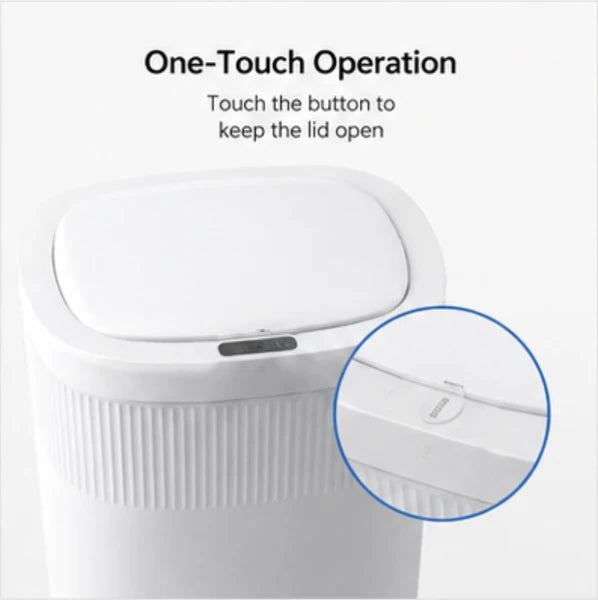 12L-50L Automatic Touchless Sensor Trash Can Combo Set, Waterproof Smart Motion Sensor Garbage Bin, Quiet Close Odor Control Waste Container for Kitchen Bathroom Office Bedroom Home Use