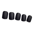 2 Box Modern Style Matte Black Short False Nails