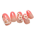 2 Box Sakura Pattern Artificial False Nails Wedding