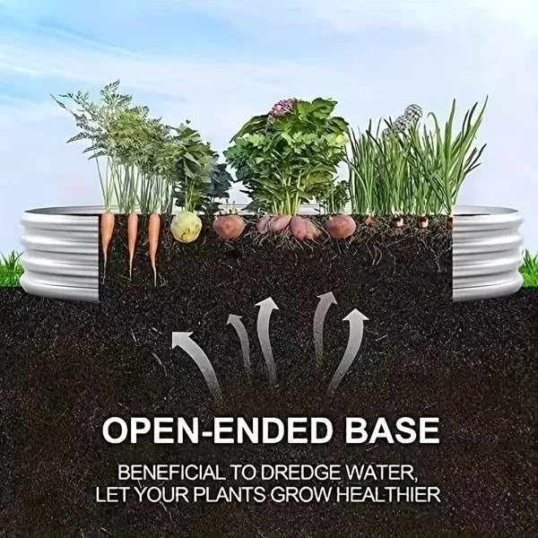 2 Pack Galvanized Raised Garden Bed Kit, 4x2FT Outdoor Metal Planter Boxes for Vegetables Herbs Flowers, Easy Assemble Lightweight Gardening Beds