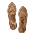 2 Pairs Replacement Shoe Insoles Plush Men Winter Brown