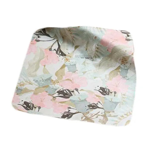 2 Pcs Pink Flower Glasses Cloth Suede Eyeglass
