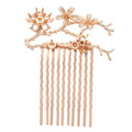 2 Pcs Retro Hair Combs Branch Bridal 2.2 Inches