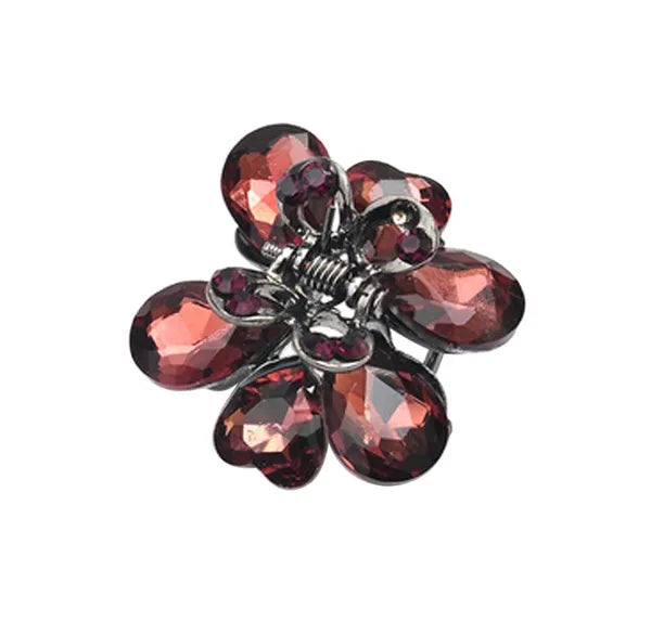 2 Pcs Rhinestone Hair Claw Clips Bling Butterfly 10