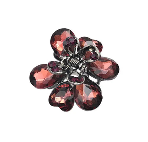 2 Pcs Rhinestone Hair Claw Clips Bling Butterfly 10