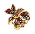 2 Pcs Rhinestone Hair Claw Clips Bling Butterfly 16