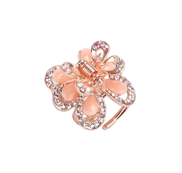 2 Pcs Rhinestone Hair Claw Clips Bling Butterfly 8
