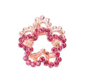 2 Pcs Rhinestone Hair Claw Clips Bling Flower 3