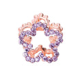 2 Pcs Rhinestone Hair Claw Clips Bling Flower 4