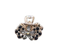 2 Pcs Rhinestone Hair Claw Clips Bling Flower 5