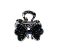 2 Pcs Rhinestone Hair Claw Clips Bling Metal Clamp A