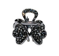 2 Pcs Rhinestone Hair Claw Clips Bling Metal Clamp C