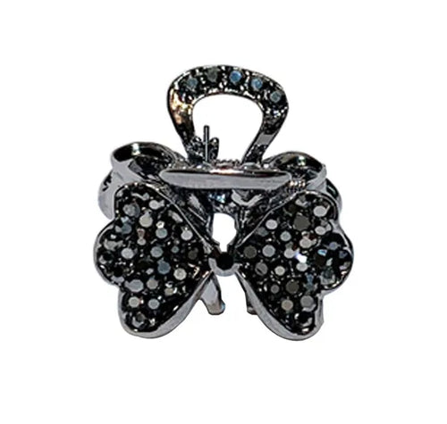 2 Pcs Rhinestone Hair Claw Clips Bling Metal Clamp C