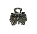 2 Pcs Rhinestone Hair Claw Clips Bling Metal Clamp D