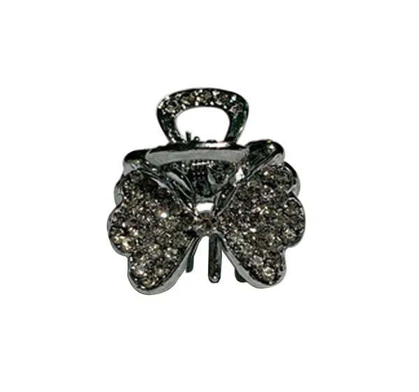 2 Pcs Rhinestone Hair Claw Clips Bling Metal Clamp D