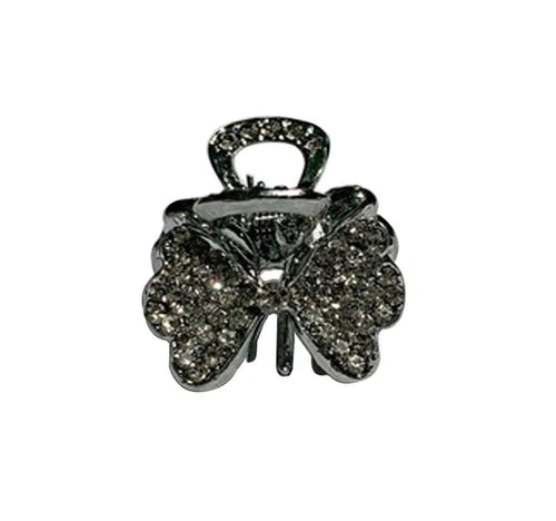 2 Pcs Rhinestone Hair Claw Clips Bling Metal Clamp D