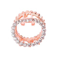2 Pcs Rhinestone Hair Claw Clips Bling Metal Clamp F