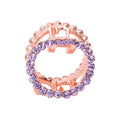 2 Pcs Rhinestone Hair Claw Clips Bling Metal Clamp G