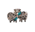 2 Pcs Rhinestone Hair Claw Clips Bling Metal Clamp I