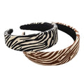 2 Pcs Wide Zebra Stripes Headbands for Women