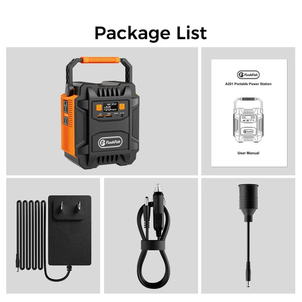 200W (Peak 400W) Portable Power Station,Power Backup Lithium Battery 172.8Wh Power Supply withAC Outlet DC Port USB QC3.0 Solar Portable Generator for Gift Home Outdoor Camping | Emergency