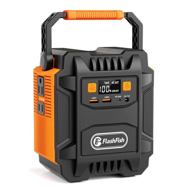 200W (Peak 400W) Portable Power Station,Power Backup Lithium Battery 172.8Wh Power Supply withAC Outlet DC Port USB QC3.0 Solar Portable Generator for Gift Home Outdoor Camping | Emergency