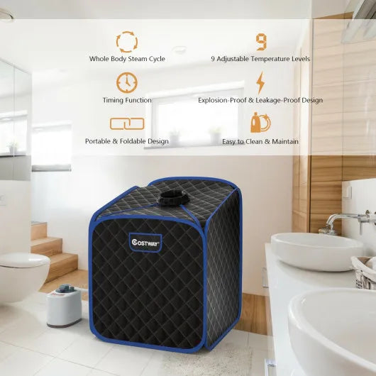 2L Portable Folding Steam Sauna Spa
