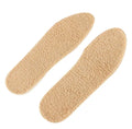 3 Pairs Winter Plush Replacement Shoe Insoles Men Beige