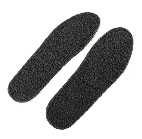 3 Pairs Winter Plush Replacement Shoe Insoles Men Black