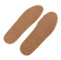 3 Pairs Winter Plush Replacement Shoe Insoles Men Brown