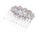 3 Pcs Silver Tone Hair Comb Flower Vine Cirrus