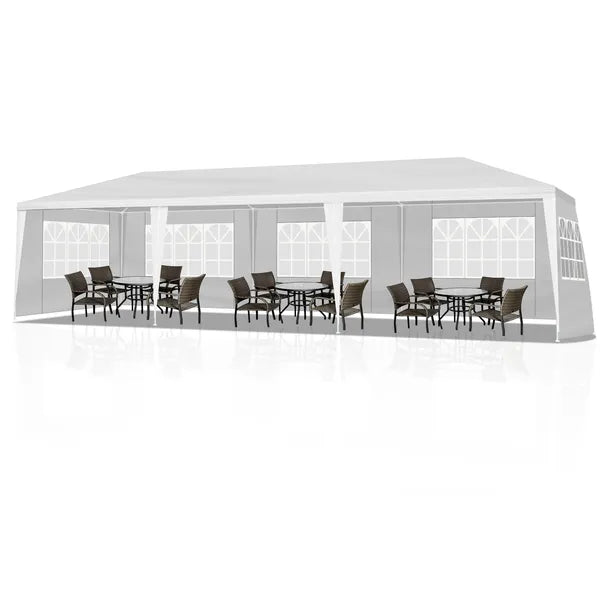 3*9m 5-Sided Iron PE Cloth Spiral Pipe Pergola