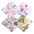 4 Pcs Flowers Suede Eyeglass Cloth Microfiber Cleaning