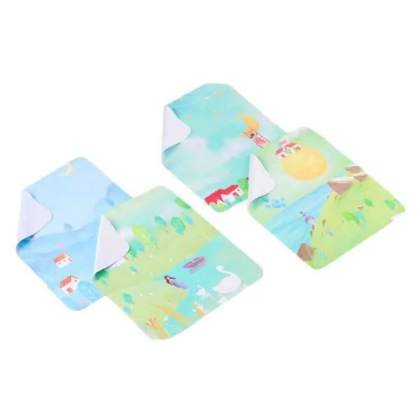4 Pieces Microfiber Cartoon Glasses Cleaning Cloth