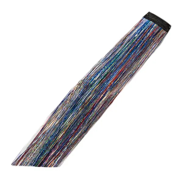 5 Pcs Colorful Glitter Tinsel Hair Extensions Bling