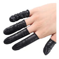 500 Pcs Disposable Finger Cots Latex Rubber Black