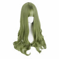 65cm Green Full Wig Long Curly Wave Cosplay