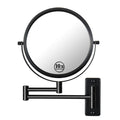 8-inch Wall Mounted Makeup Vanity Mirror, 1X / 10X Magnification Mirror, 360° Swivel with Extension Arm
