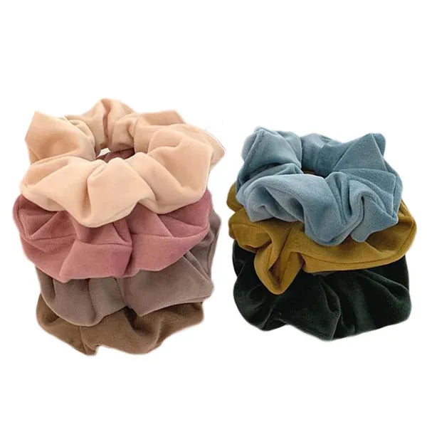 8 Pcs Velvet Hair Scrunchies Elastic Hair Band Ponytail